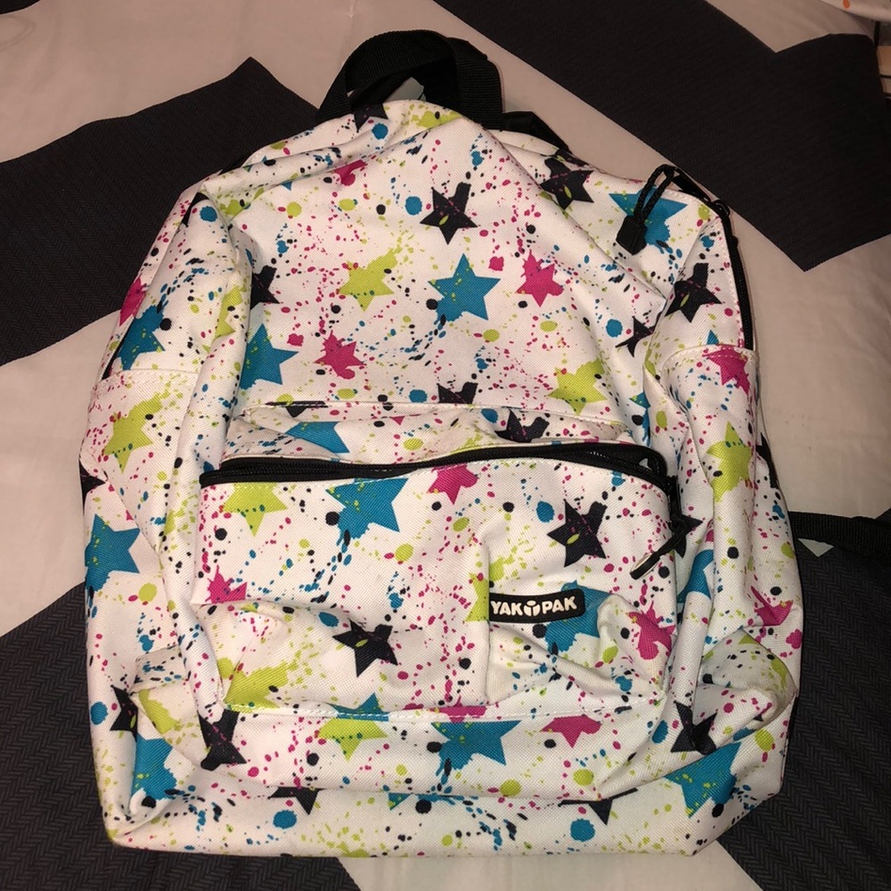 Multicolored medium sized backpack